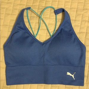 Blue Puma Sports Bra